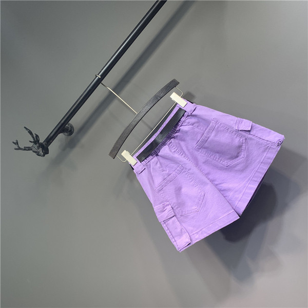 Női sportnadrág lila színű zsebekkel