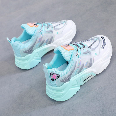 Alkalmi női színes tornacipő fűzős, lapos talppal