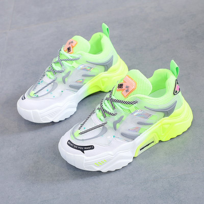 Alkalmi női színes tornacipő fűzős, lapos talppal