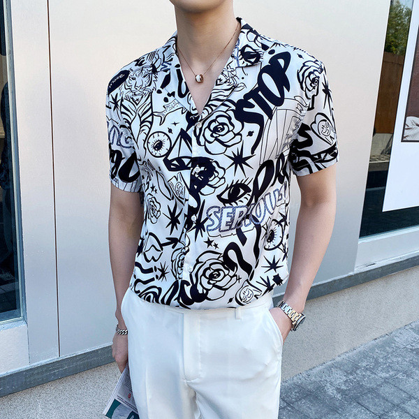 Casual meeste särgi lai mudel klassikalise kraega