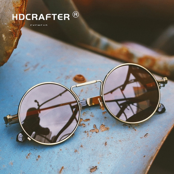 Férfi kerek napszemüveg