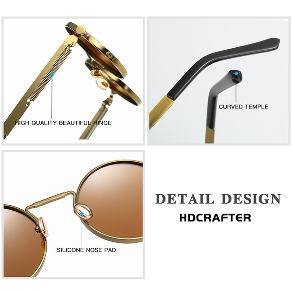 Férfi kerek napszemüveg