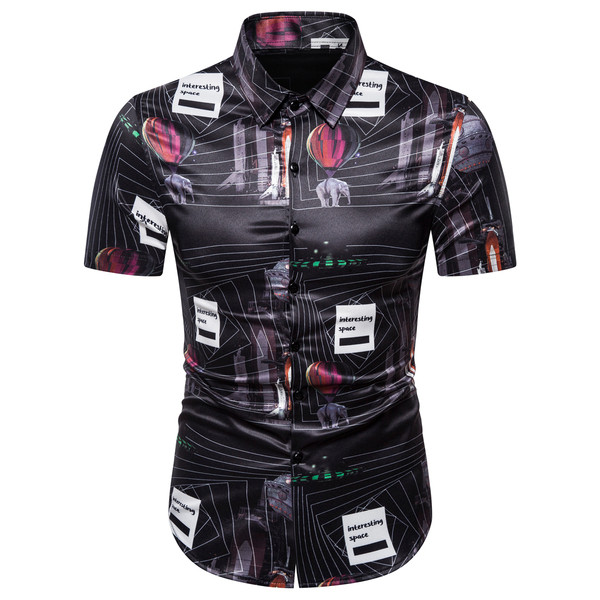 Moodne meeste särk klassikalise krae ja pikkade varrukatega musta värvi