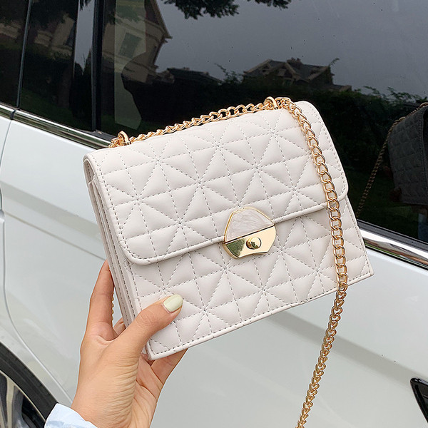 Stílusos női négyzet alakú táska öko bőrből