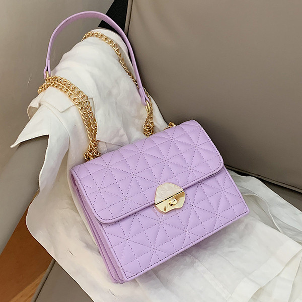 Stílusos női négyzet alakú táska öko bőrből