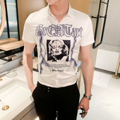 ÚJ modell modern férfi ing klasszikus gallérral és rátéttel