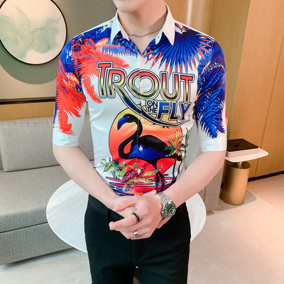 ÚJ modell elegáns férfi ing rátéttel és klasszikus gallérral