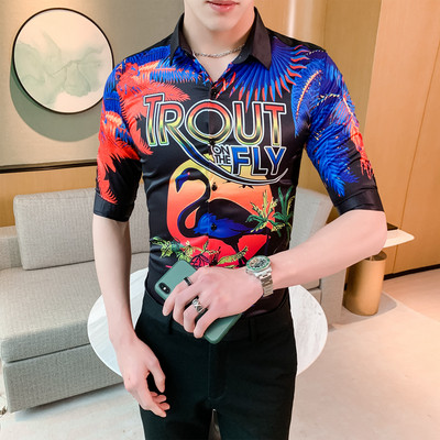 ÚJ modell elegáns férfi ing rátéttel és klasszikus gallérral