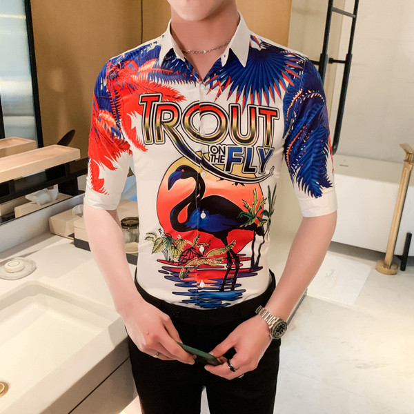 ÚJ modell elegáns férfi ing rátéttel és klasszikus gallérral