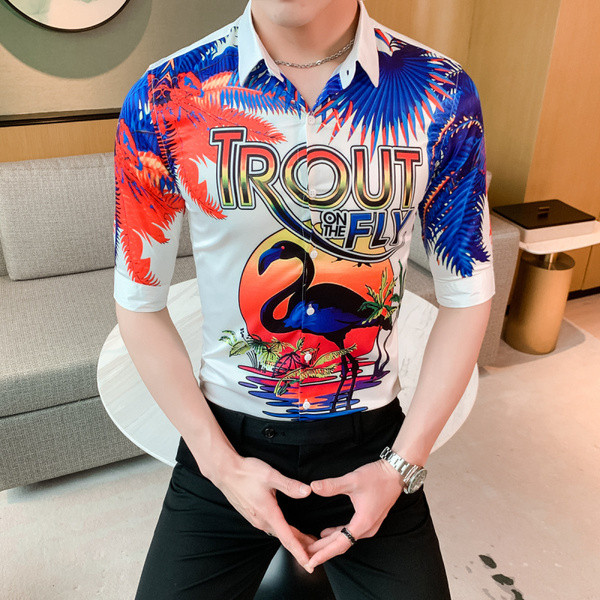 ÚJ modell elegáns férfi ing rátéttel és klasszikus gallérral