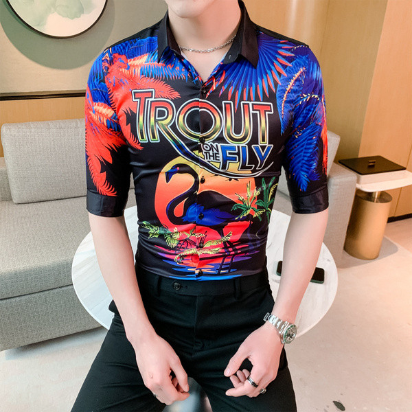 ÚJ modell elegáns férfi ing rátéttel és klasszikus gallérral