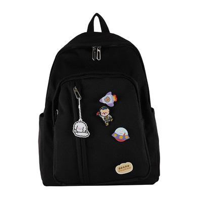 Γυναικείο αθλητικό σακίδιο με μπροστινή τσέπη και μπρελόκ