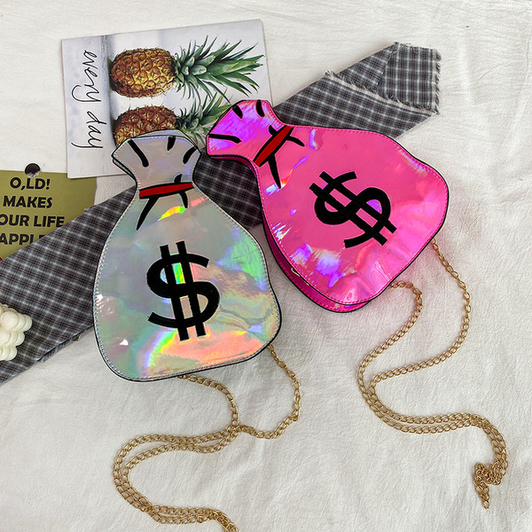 Új modell női táska - fém lánccal