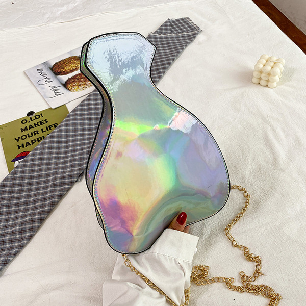 Új modell női táska - fém lánccal