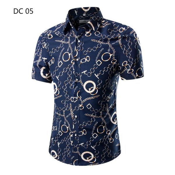 Modern férfi ing klasszikus gallérral, nyárra