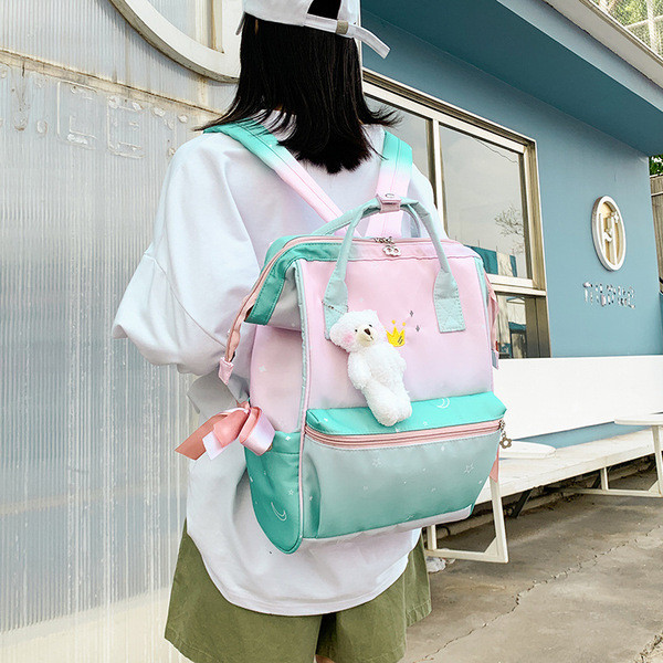 Új modell gyerek hátizsák, mely alkalmas tanulóknak, plüssmaci kiegészítővel