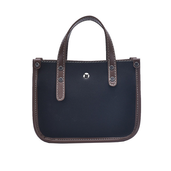 Σύγχρονη γυναικεία τσάντα με μακριά και κοντή λαβή από οικολογικό δέρμα