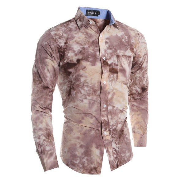 Alkalmi férfi ing mintával és zsebbel