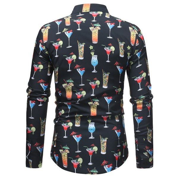 ÚJ modell férfi ing klasszikus gallérral, rátéttel és hosszú ujjal