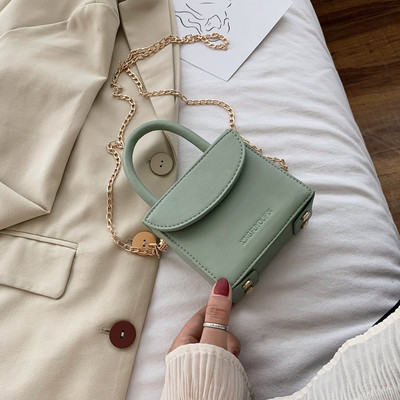 Női kisméretű ökobőr táska rövid és hosszú füllel