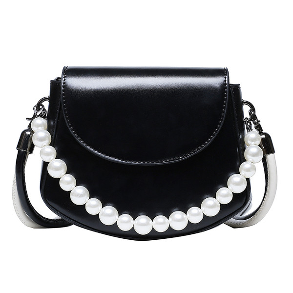 Női mindennapi táska gyöngyökkel és hosszú füllel több színben