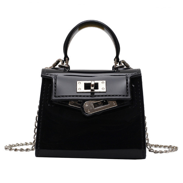 Moodne naiste väike kott ökonahast ja ketist