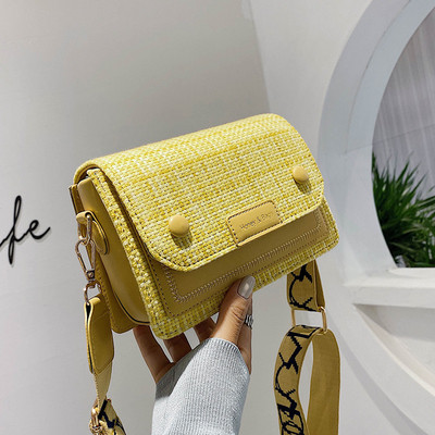 Modern női táska hosszú textil fogantyúval