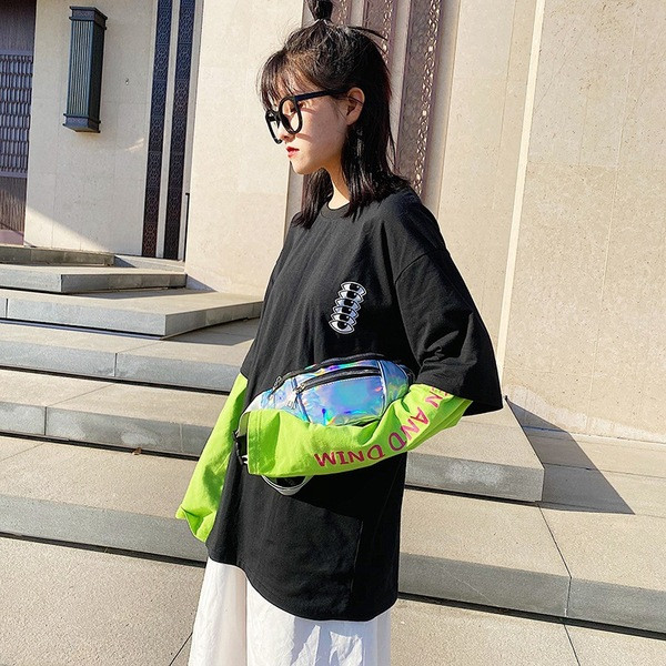 Új modell női váll- és deréktáska - cipzáros