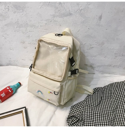 Hétköznapi női hátizsák szilikon résszel, utazásra is alkalmas