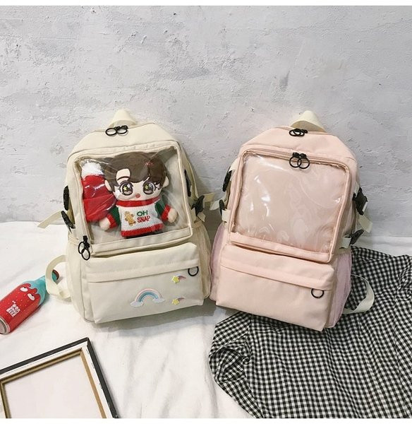 Hétköznapi női hátizsák szilikon résszel, utazásra is alkalmas