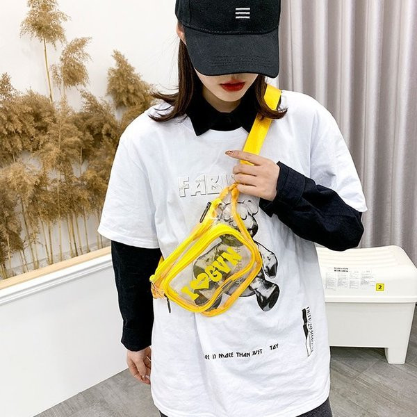 Γυναικεία τσάντα σιλικόνης με τύπωμα κατάλληλο για τη μέση και τον ώμο