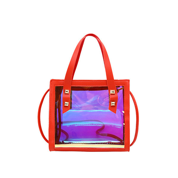 Ikdienas sieviešu soma ar diviem rokturiem un metāla elementiem