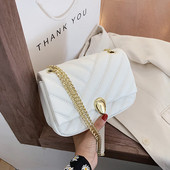 Moderna sieviešu soma no eko ādas ar metāla aizdari