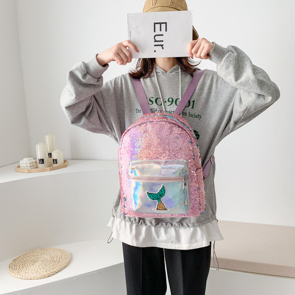 Ikdienas bērnu mugursoma ar fliteriem meitenēm