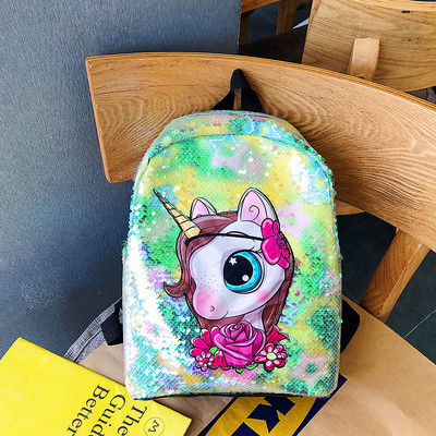 Värviline litritega laste seljakott tüdrukutele