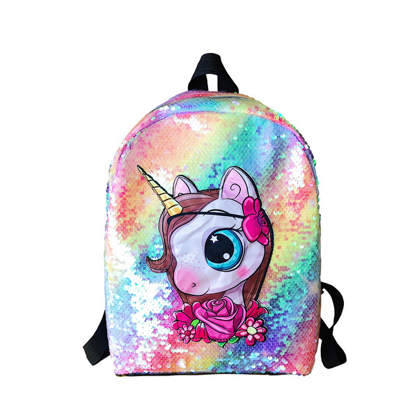 Värviline litritega laste seljakott tüdrukutele