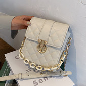 Ikdienas sieviešu soma ar metāla elementu un garu rokturi