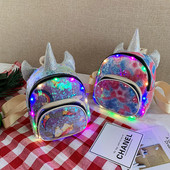 Jauna modeļa bērnu mugursoma meitenēm ar 3D elementu un fliteriem