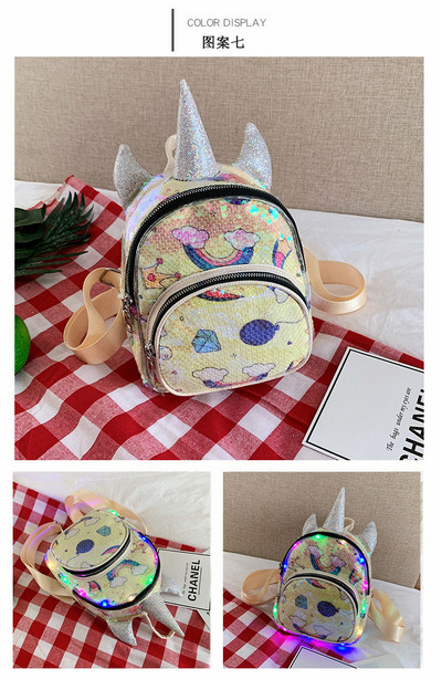 Jauna modeļa bērnu mugursoma meitenēm ar 3D elementu un fliteriem