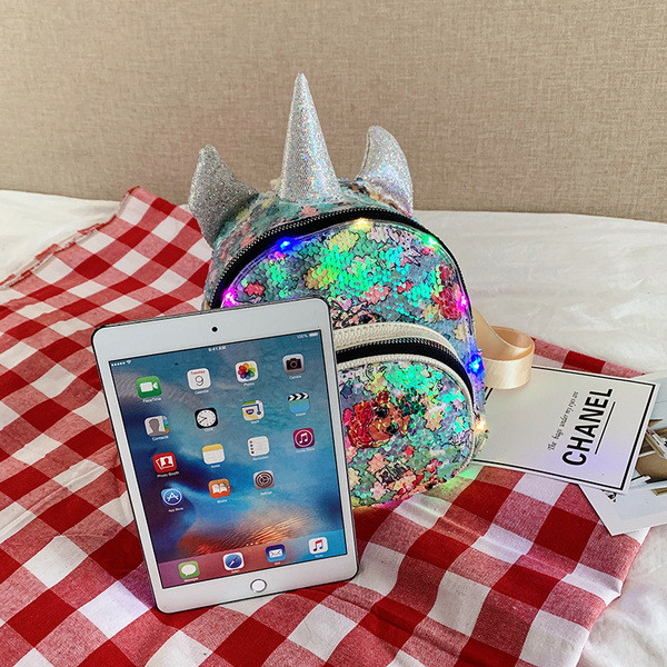 Jauna modeļa bērnu mugursoma meitenēm ar 3D elementu un fliteriem