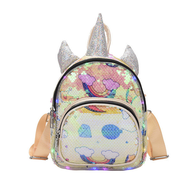 Jauna modeļa bērnu mugursoma meitenēm ar 3D elementu un fliteriem