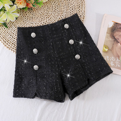 Moderne ženske kratke hlače s visokim strukom i gumbima