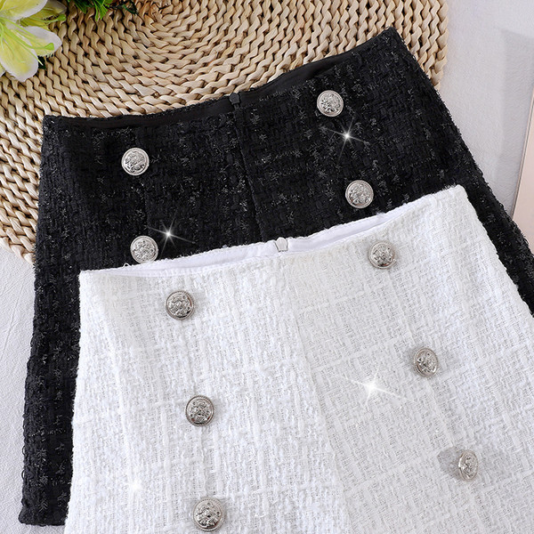 Moderne ženske kratke hlače s visokim strukom i gumbima