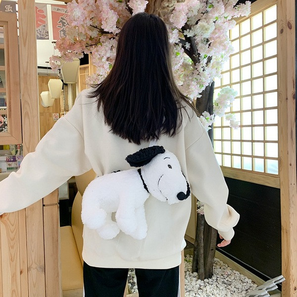 Jauna modeļa dūnu bērnu plecu soma suņa formā