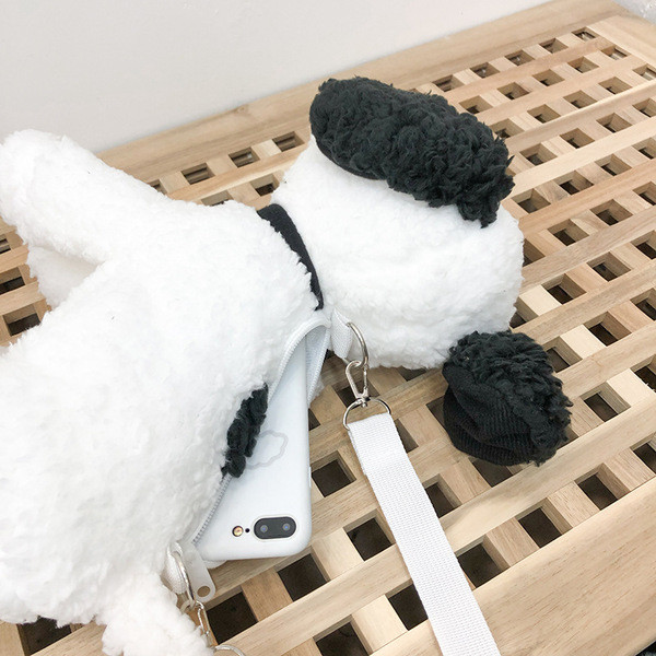 Jauna modeļa dūnu bērnu plecu soma suņa formā