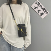 Sieviešu soma ar garu rokturi un rāvējslēdzēju no eko ādas