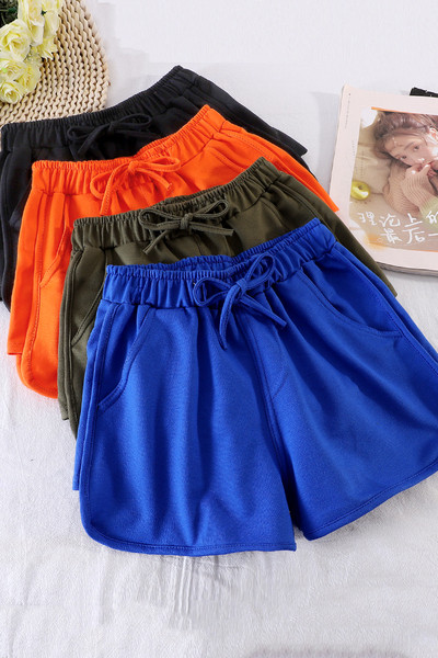 Sport-Casual naiste lühikesed lipsudega püksid