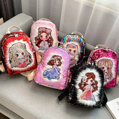 Jauna modeļa bērnu mugursoma ar fliteriem - meitenēm