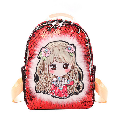 Jauna modeļa bērnu mugursoma ar fliteriem - meitenēm