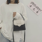 Sieviešu ādas soma ar īsu un garu ķēdīti